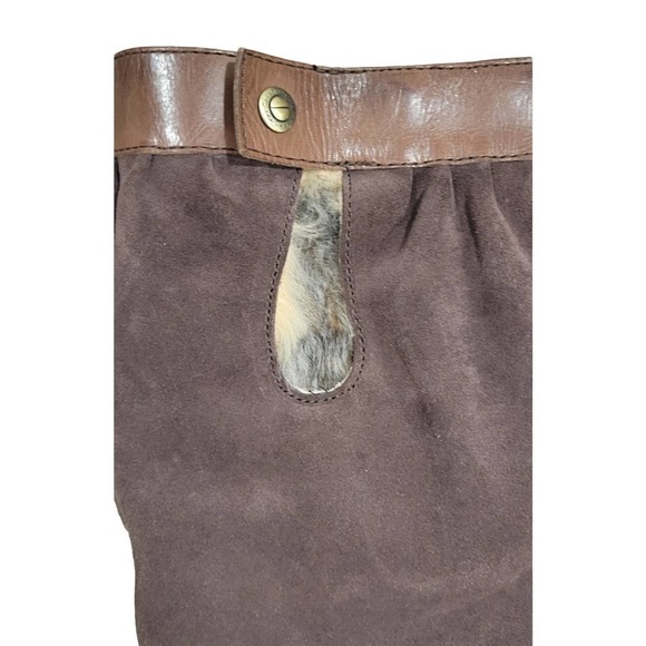 Calvin Klein Hannah Suede Wedge Boots/Size 8/Brown - Picture 5 of 6